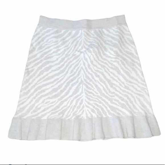 Dolan left coast zebra ruffle knit mini skirt - Picture 7 of 14